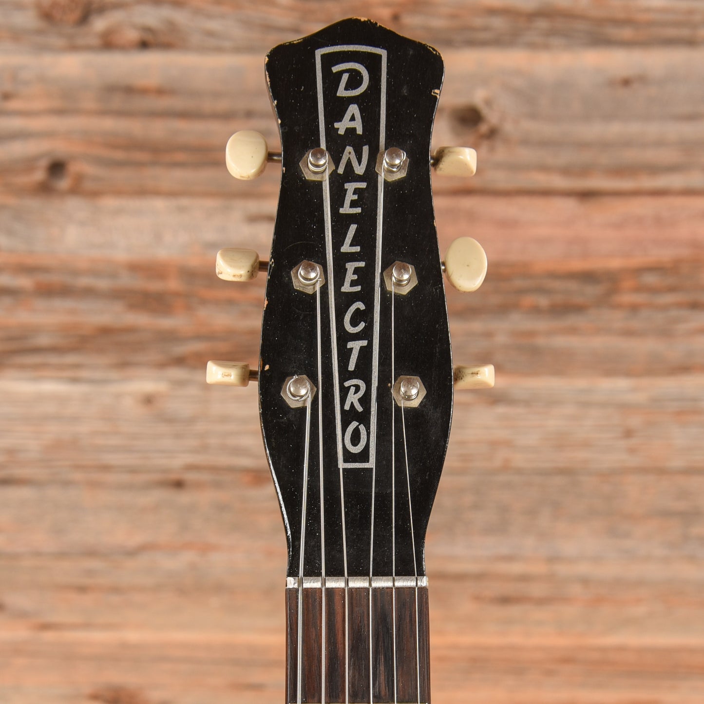 Danelectro U2 Black 1950s Electric Guitars / Semi-Hollow