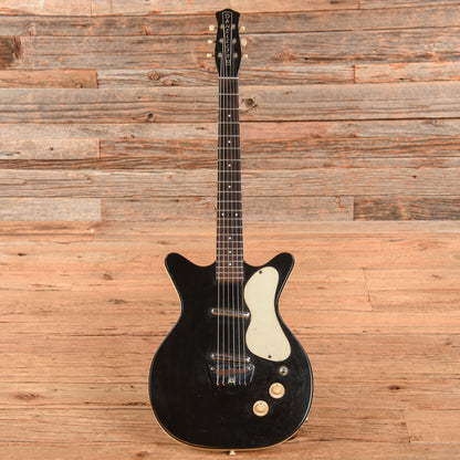 Danelectro U2 Black 1950s Electric Guitars / Semi-Hollow