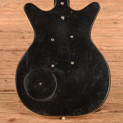 Danelectro U2 Black 1950s Electric Guitars / Semi-Hollow