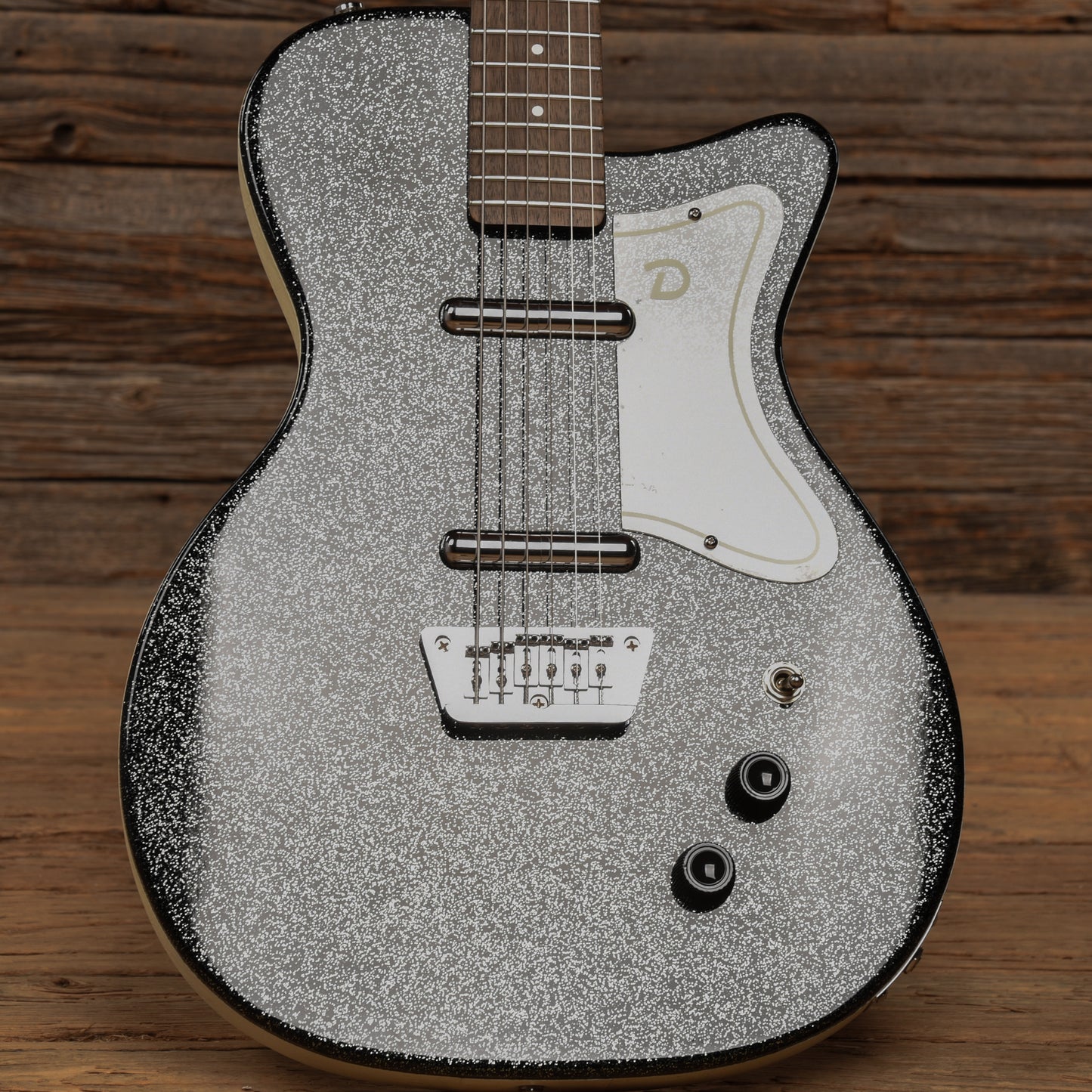 Danelectro '56 Baritone Black Sparkle Electric Guitars / Solid Body
