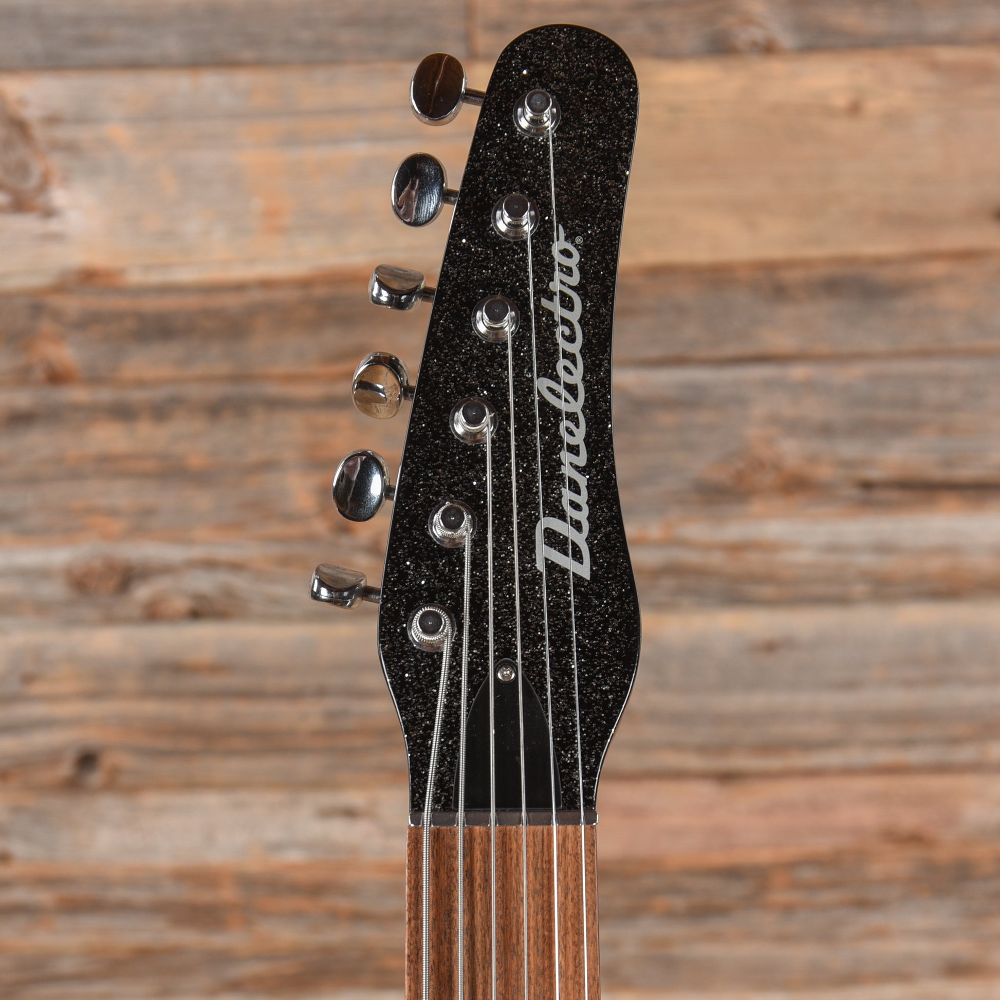 Danelectro '56 Baritone Black Sparkle Electric Guitars / Solid Body