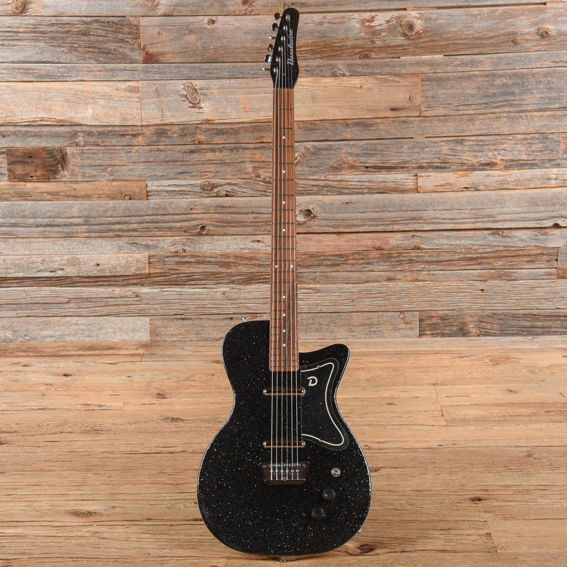Danelectro '56 Baritone Black Sparkle Electric Guitars / Solid Body