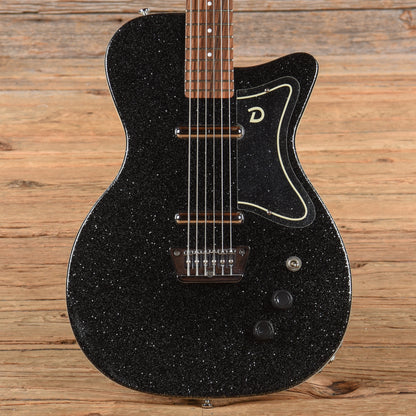 Danelectro '56 Baritone Black Sparkle Electric Guitars / Solid Body