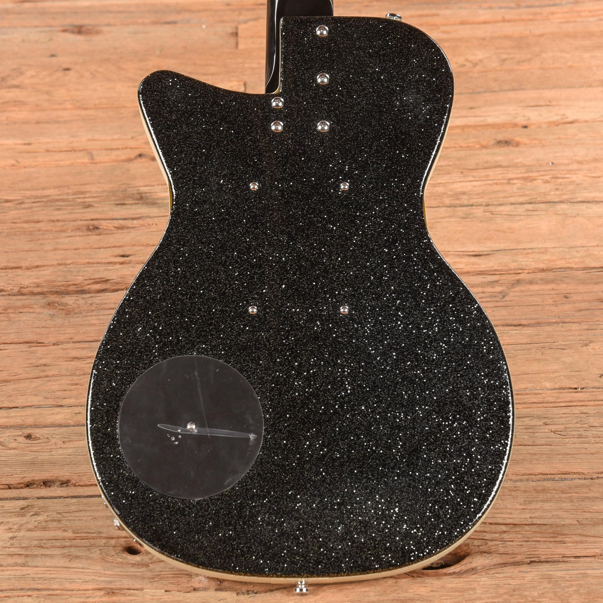 Danelectro '56 Baritone Black Sparkle Electric Guitars / Solid Body