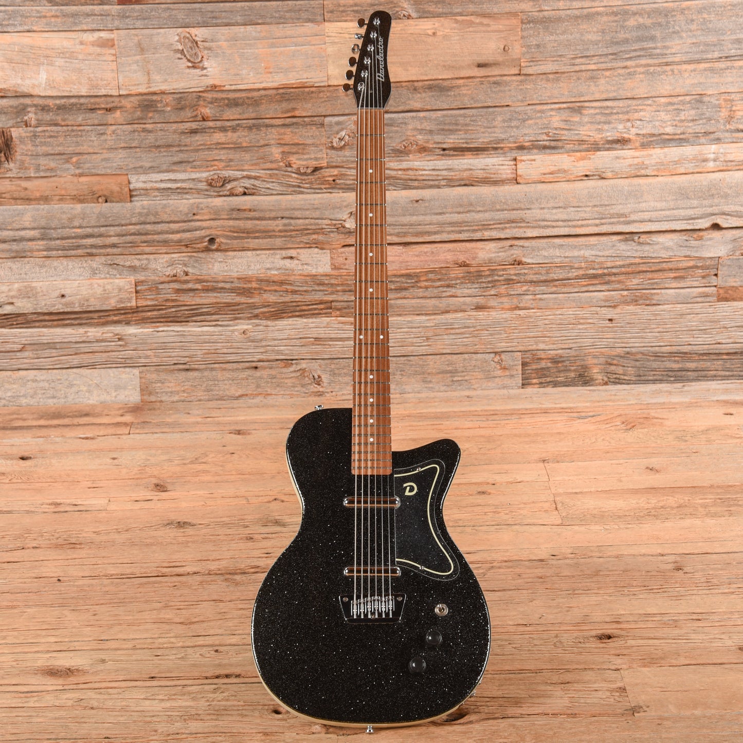 Danelectro '56 Baritone Black Sparkle Electric Guitars / Solid Body