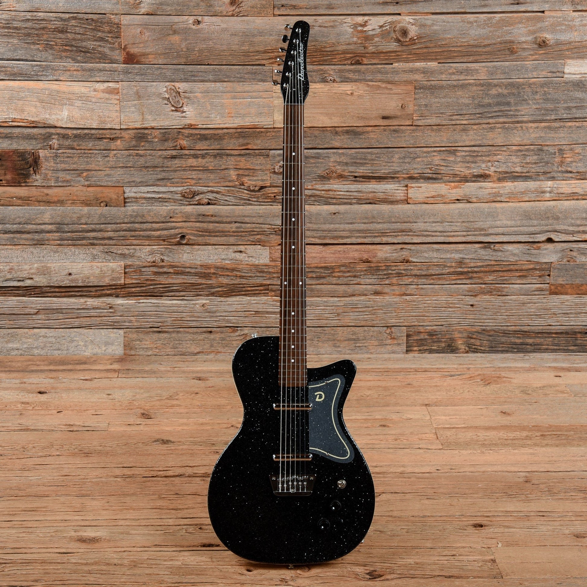 Danelectro 56 Baritone Black Sparkle Electric Guitars / Solid Body