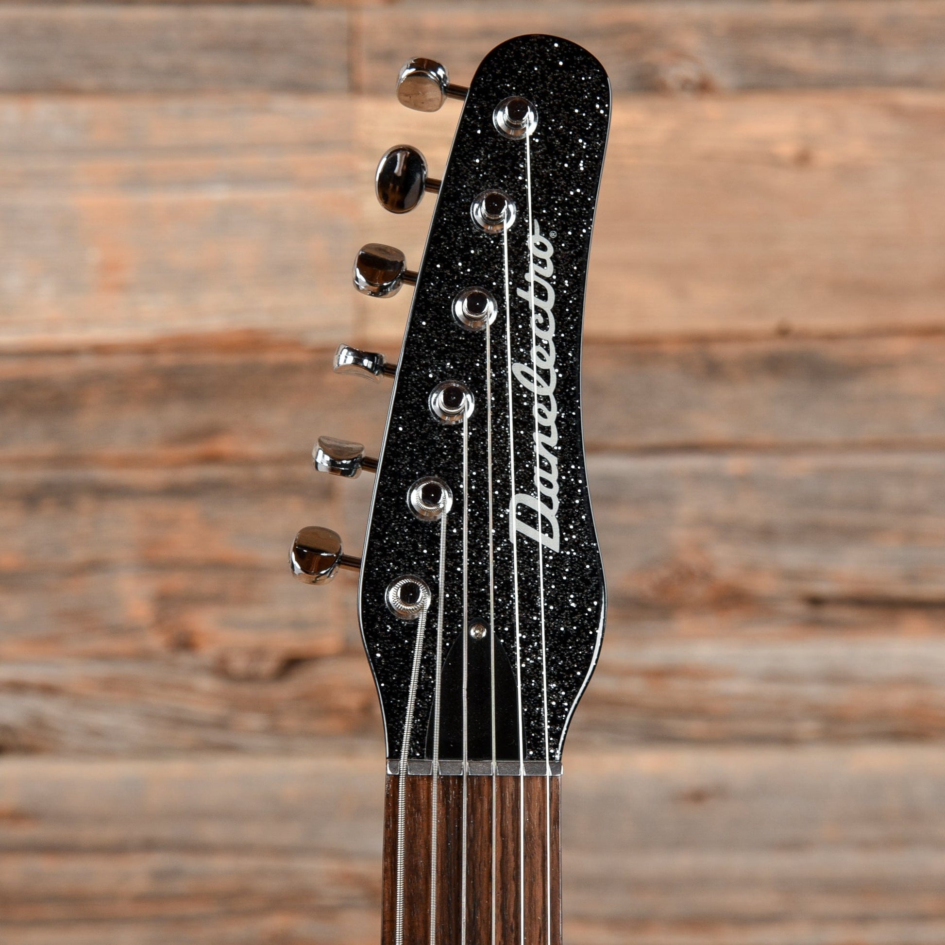 Danelectro 56 Baritone Black Sparkle Electric Guitars / Solid Body