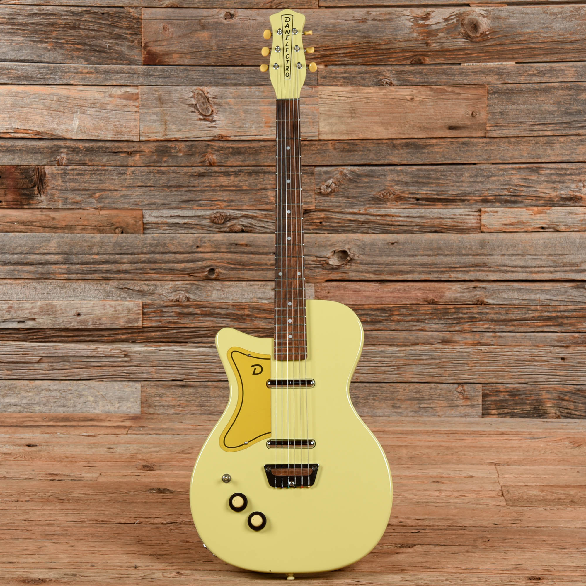 Danelectro '56 U-2 Reissue Maltshop Cream  LEFTY Electric Guitars / Solid Body