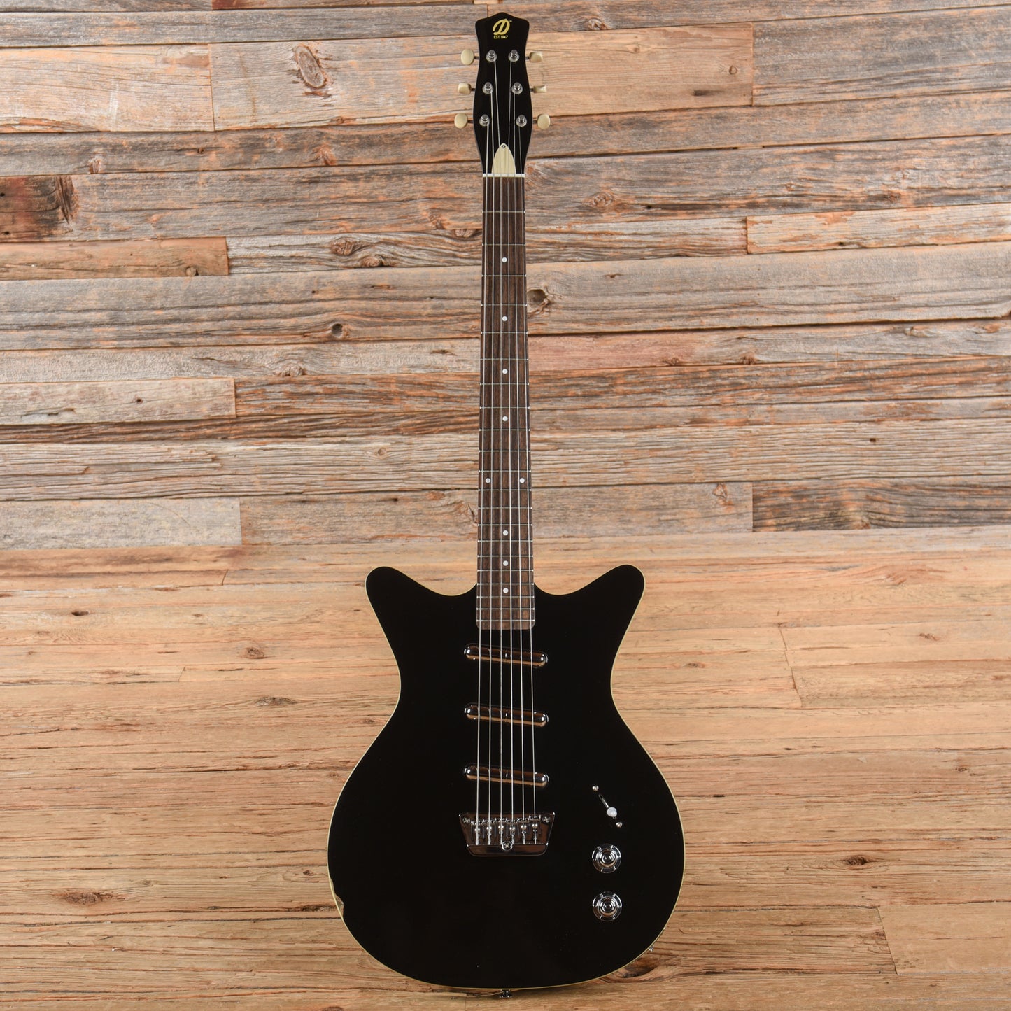 Danelectro '59 Triple Divine Black Electric Guitars / Solid Body
