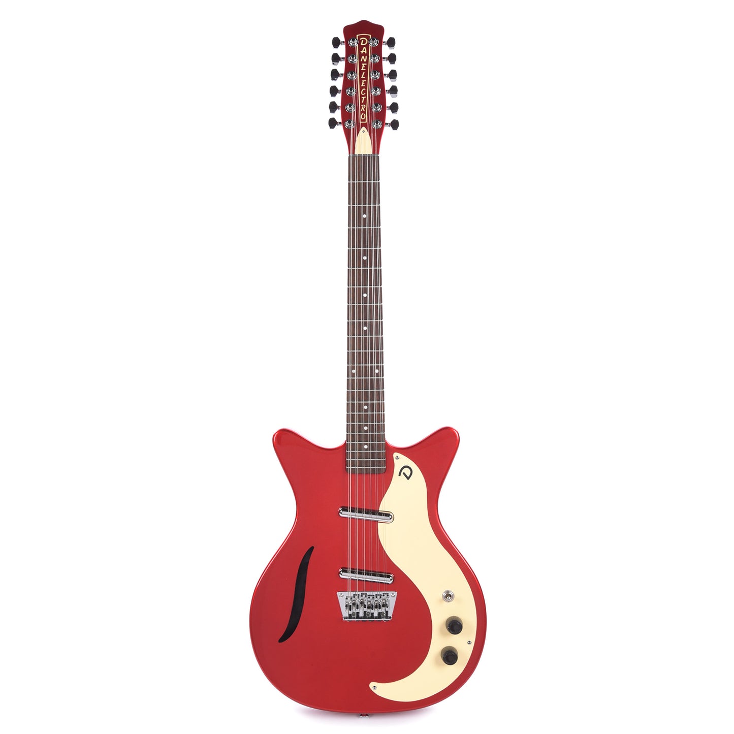 Danelectro '59 Vintage 12 String Red Metallic Electric Guitars / Solid Body