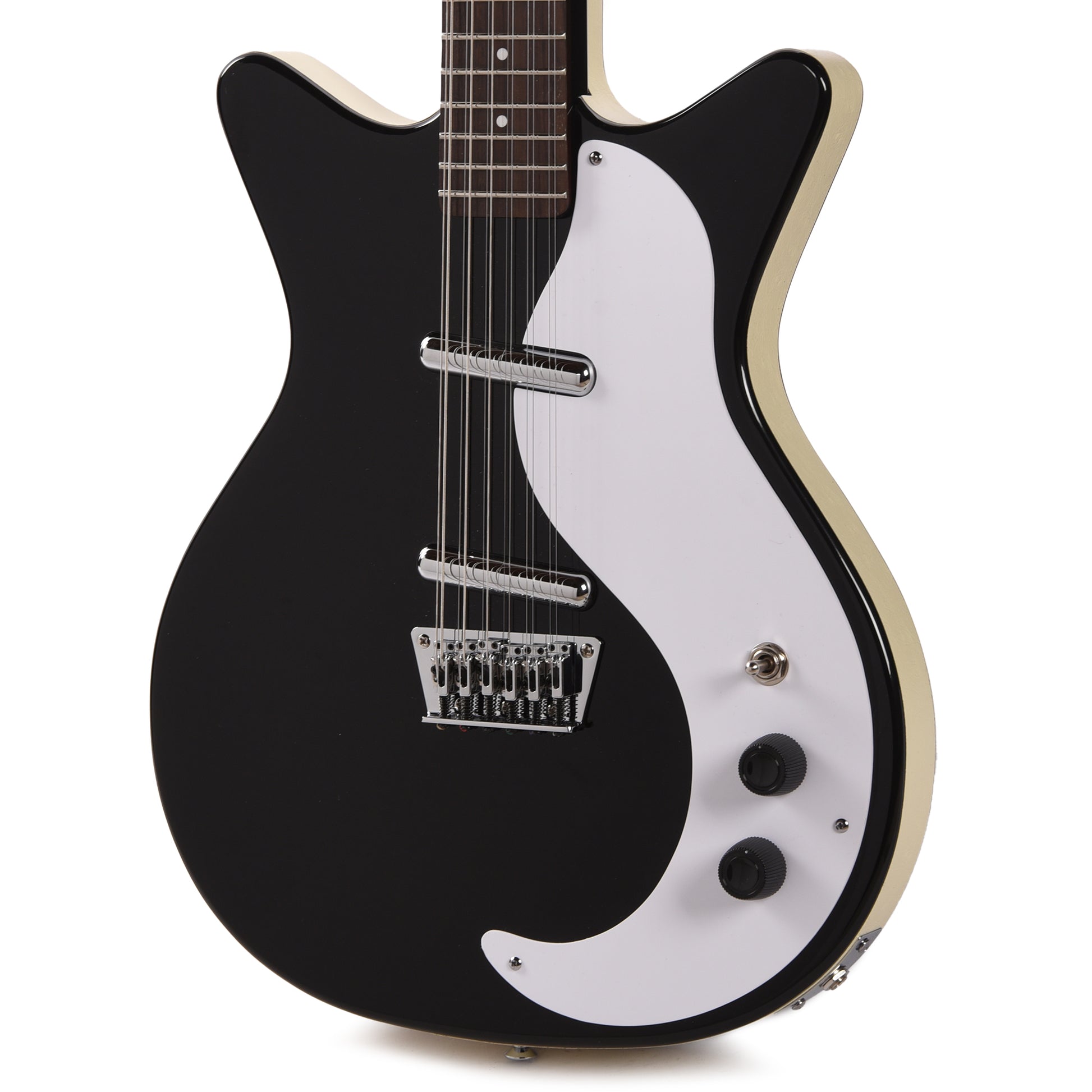 Danelectro 59DC 12-String Gloss Black Electric Guitars / Solid Body