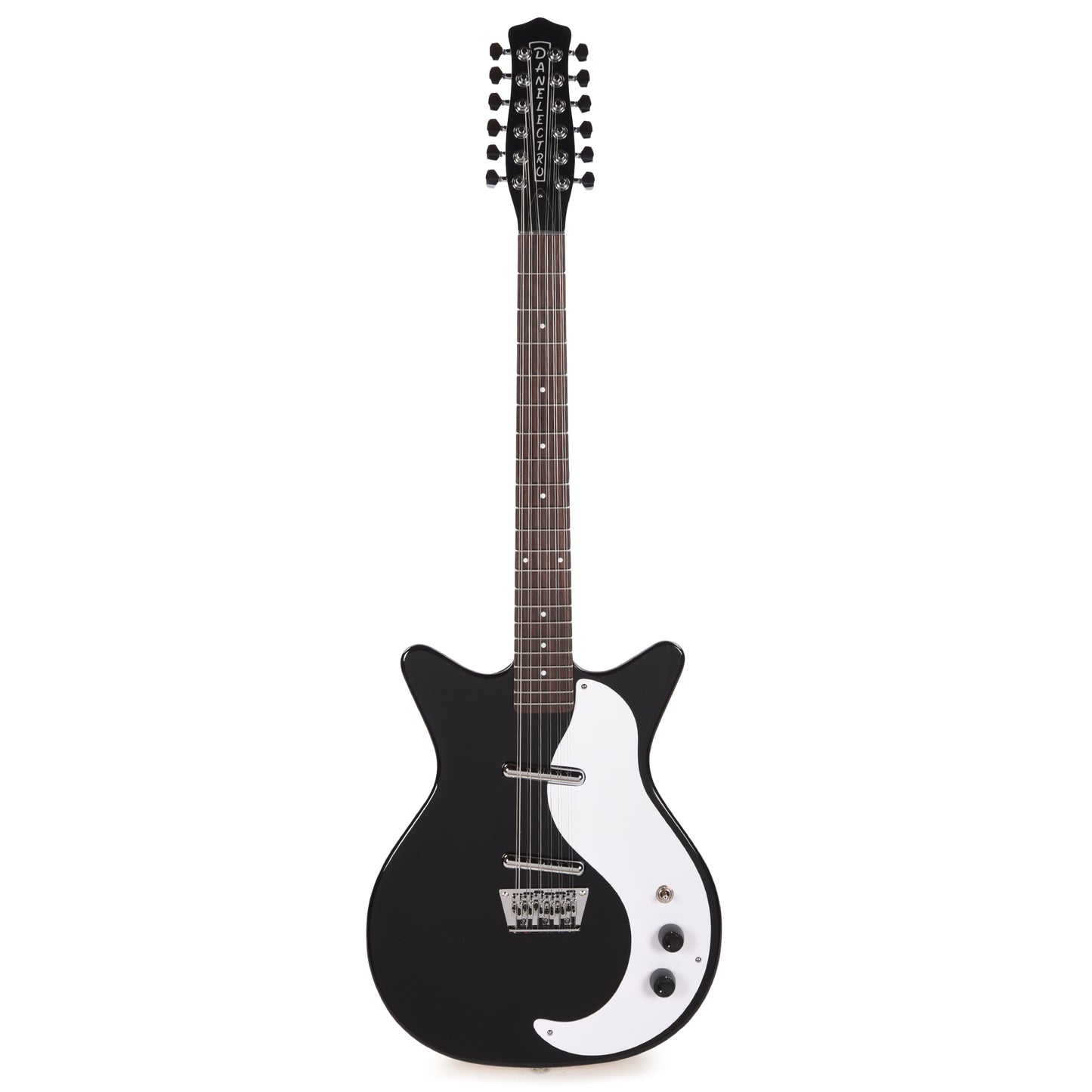 Danelectro 59DC 12-String Gloss Black Electric Guitars / Solid Body