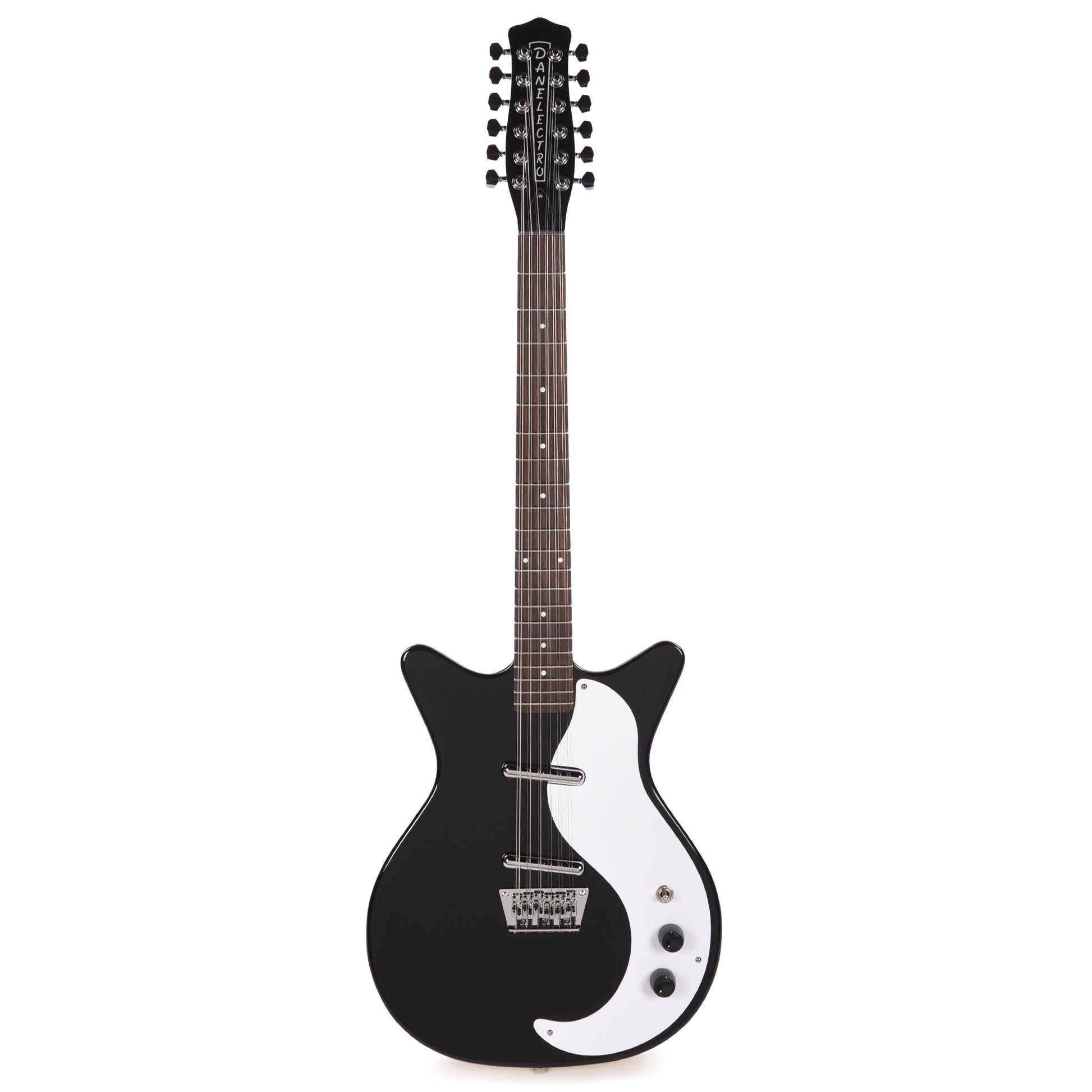 Danelectro 59DC 12-String Gloss Black Electric Guitars / Solid Body