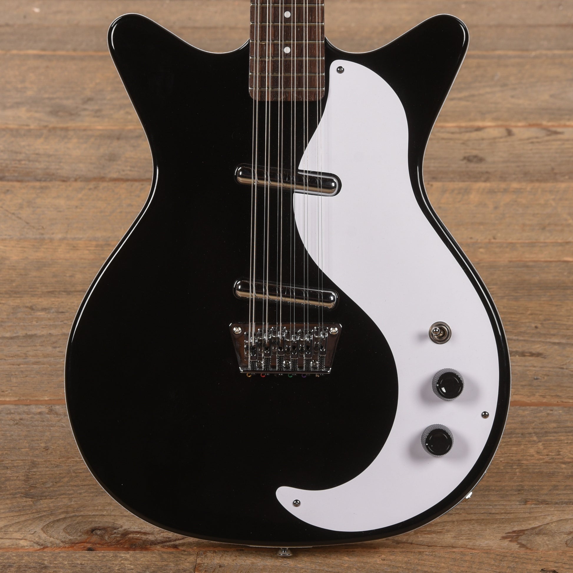 Danelectro 59DC 12-String Gloss Black Electric Guitars / Solid Body
