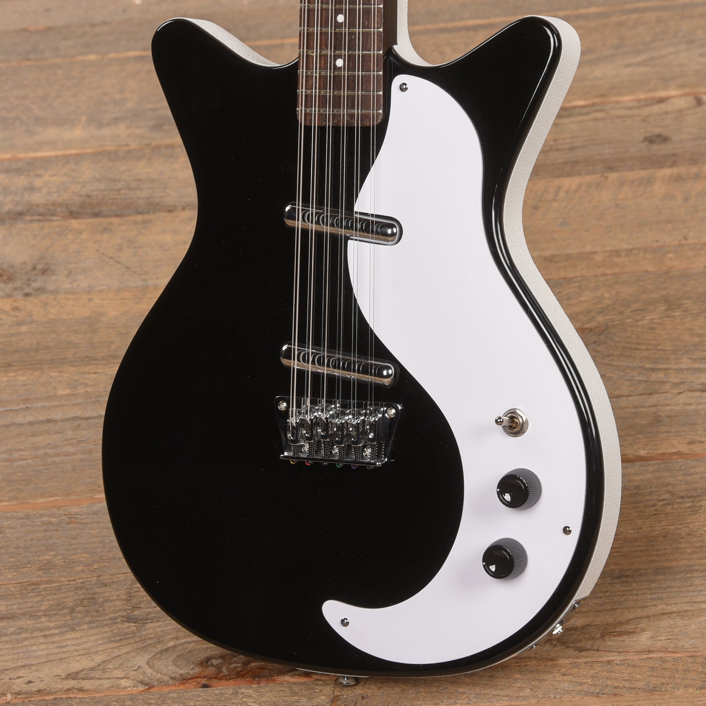Danelectro 59DC 12-String Gloss Black Electric Guitars / Solid Body