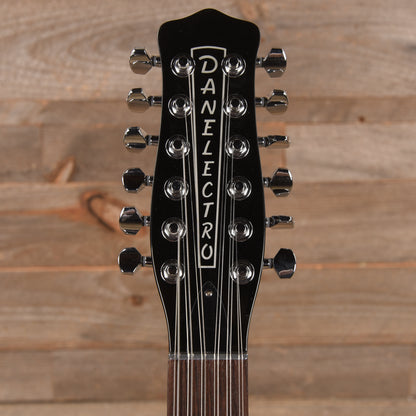Danelectro 59DC 12-String Gloss Black Electric Guitars / Solid Body