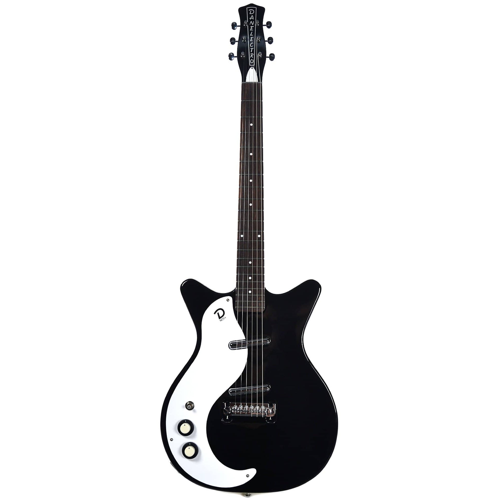 Danelectro '59M NOS Plus Double Cutaway Black LEFTY Electric Guitars / Solid Body
