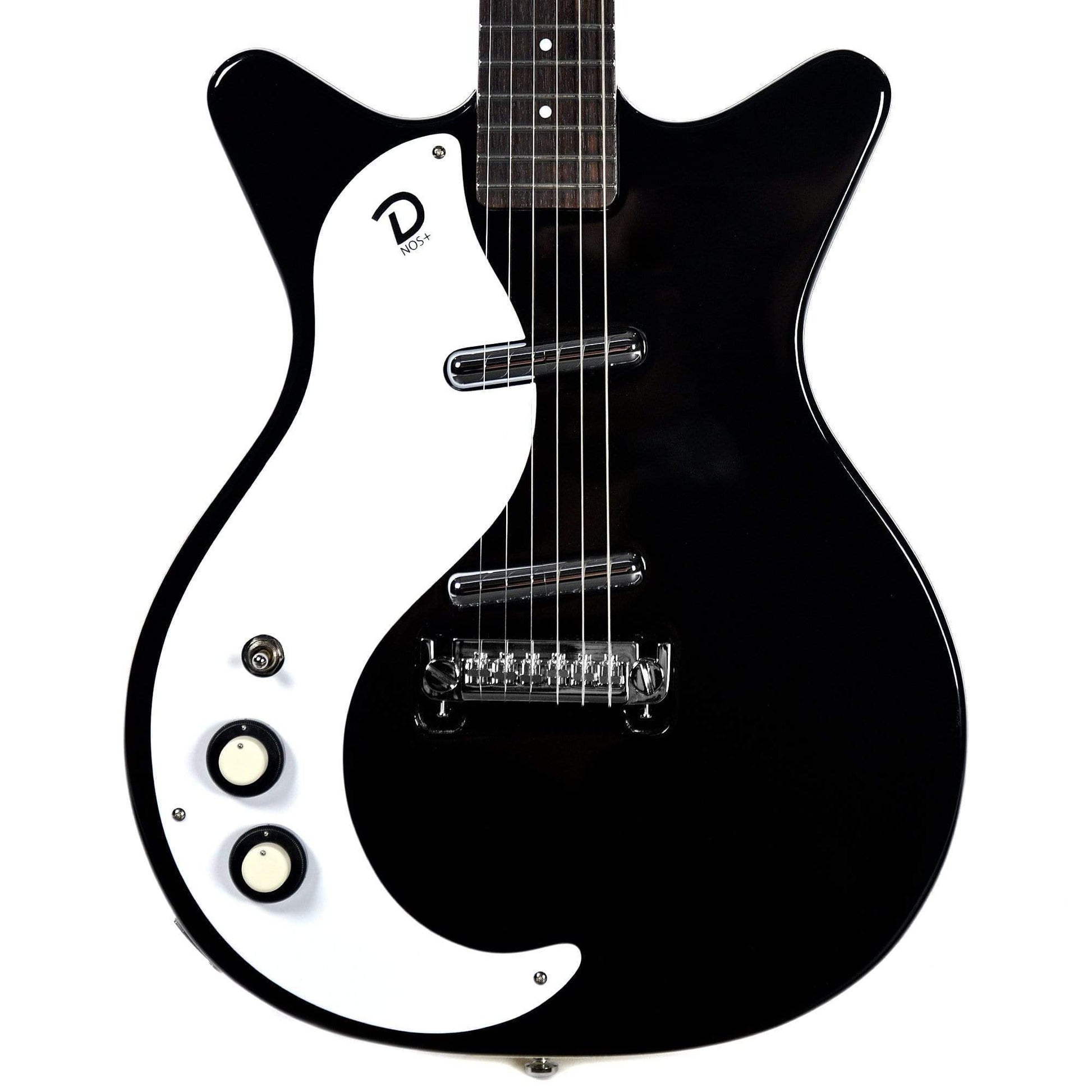 Danelectro '59M NOS Plus Double Cutaway Black LEFTY Electric Guitars / Solid Body