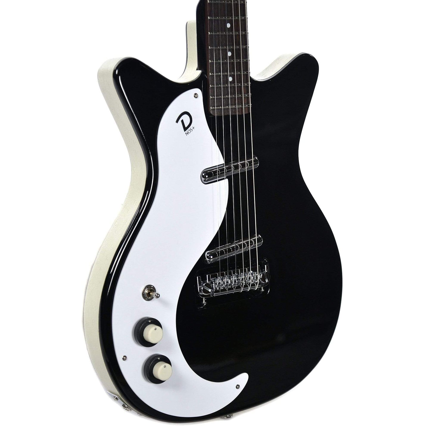 Danelectro '59M NOS Plus Double Cutaway Black LEFTY Electric Guitars / Solid Body