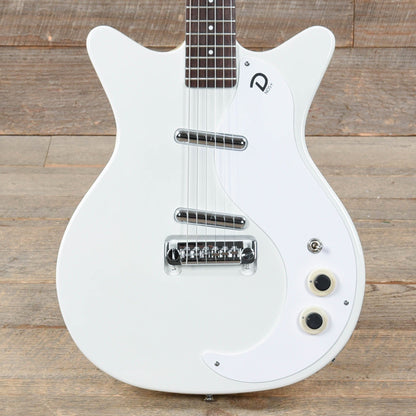 Danelectro '59M NOS Plus Double Cutaway Outa-Sight White Electric Guitars / Solid Body