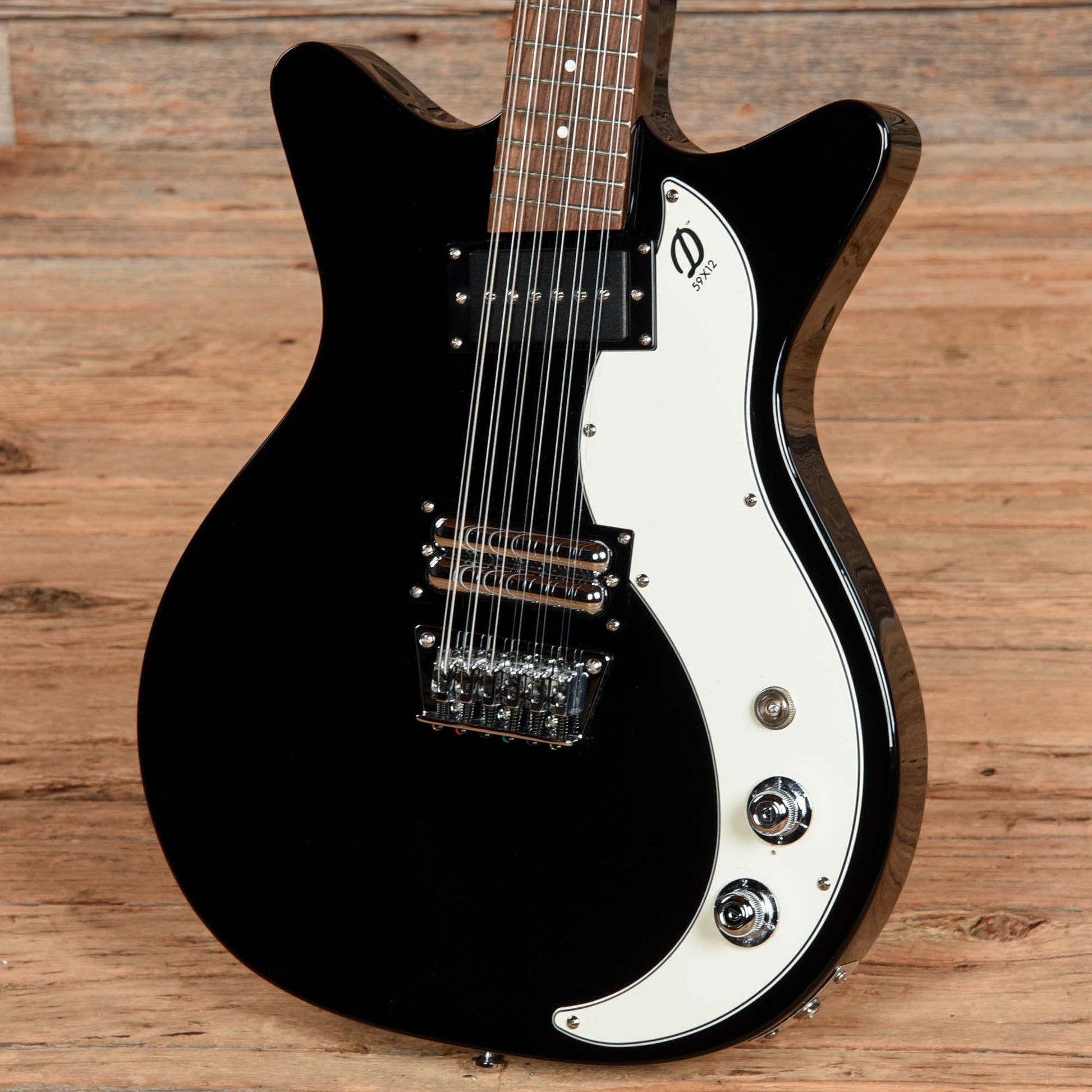 Danelectro 59X-12 Black Electric Guitars / Solid Body