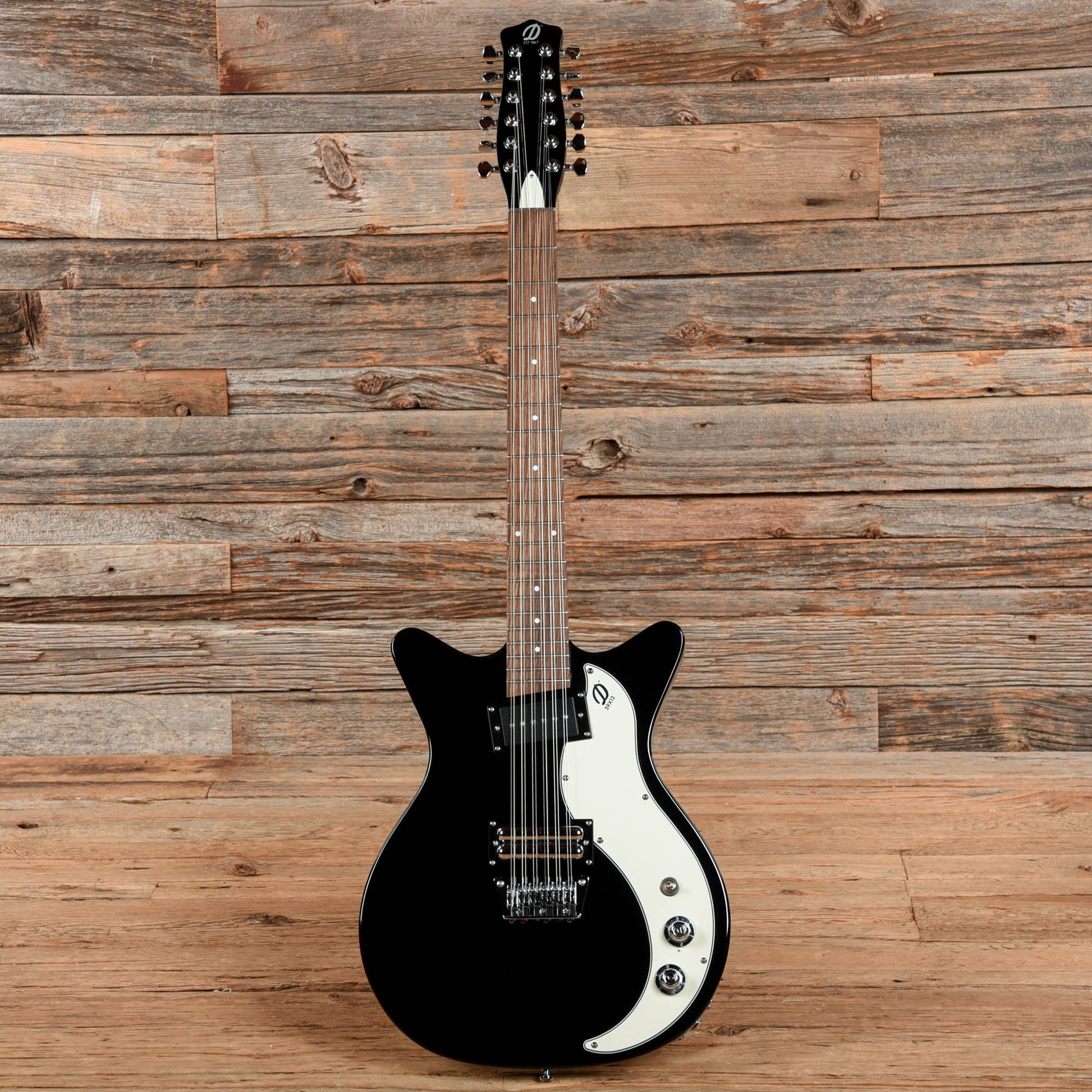 Danelectro 59X-12 Black Electric Guitars / Solid Body