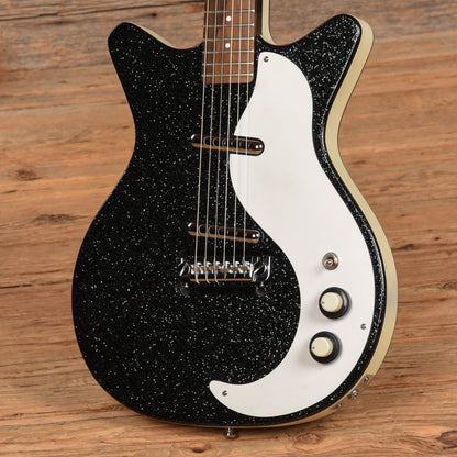 Danelectro DC59 Black Sparkle Electric Guitars / Solid Body