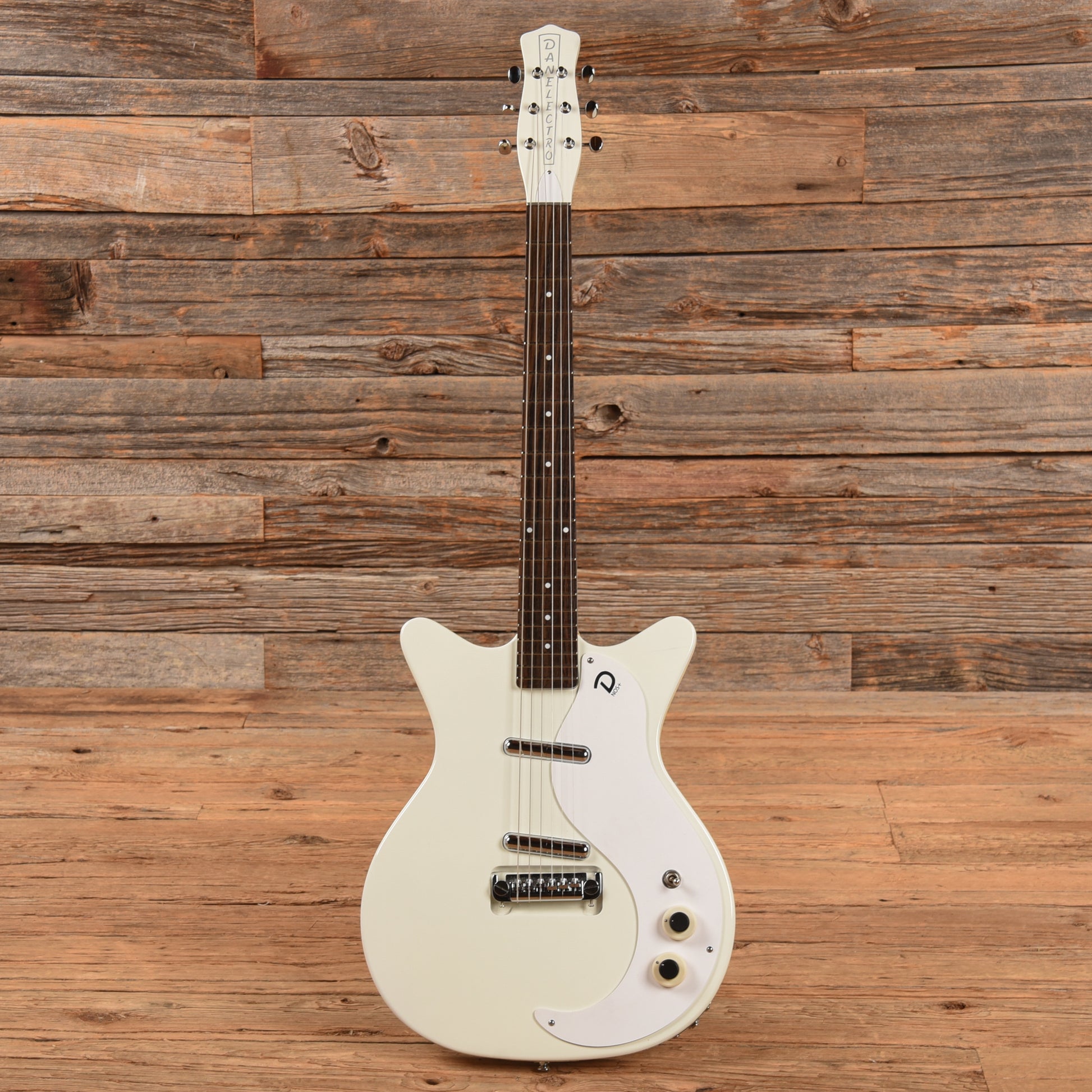 Danelectro DC59 NOS+ White Electric Guitars / Solid Body