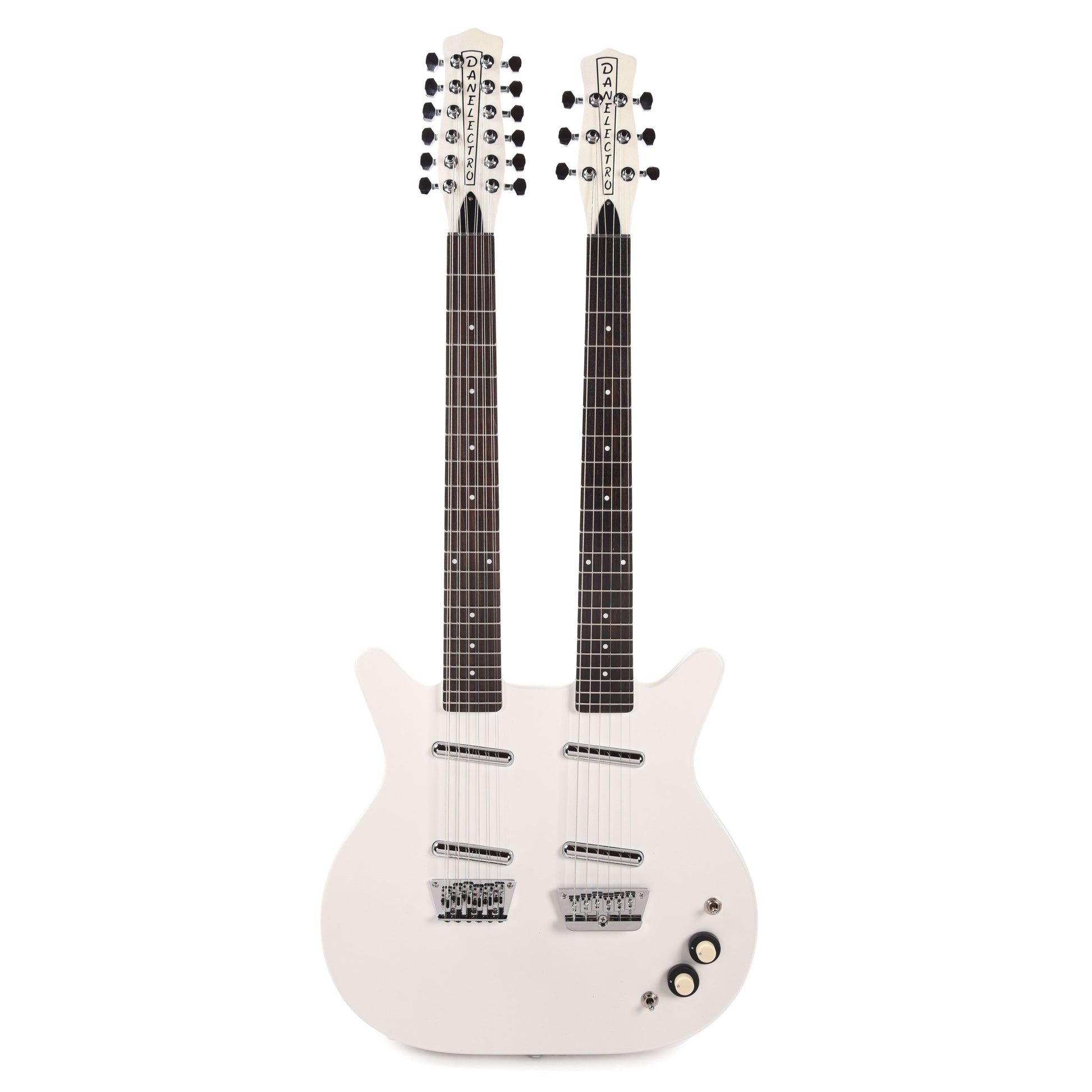 Danelectro Doubleneck 6/12 White Pearl Electric Guitars / Solid Body