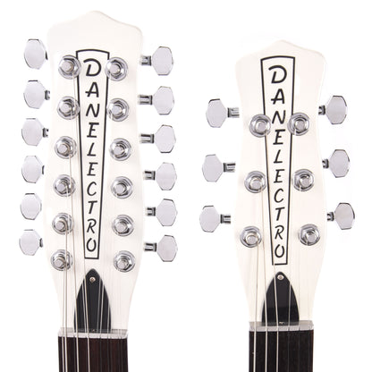 Danelectro Doubleneck 6/12 White Pearl Electric Guitars / Solid Body