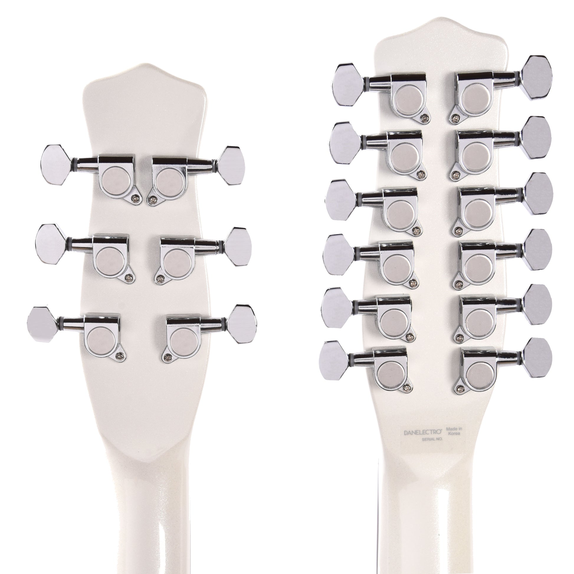 Danelectro Doubleneck 6/12 White Pearl Electric Guitars / Solid Body