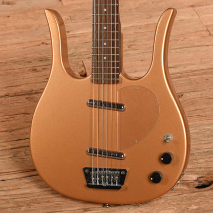 Danelectro Longhorn Baritone Gold Electric Guitars / Solid Body