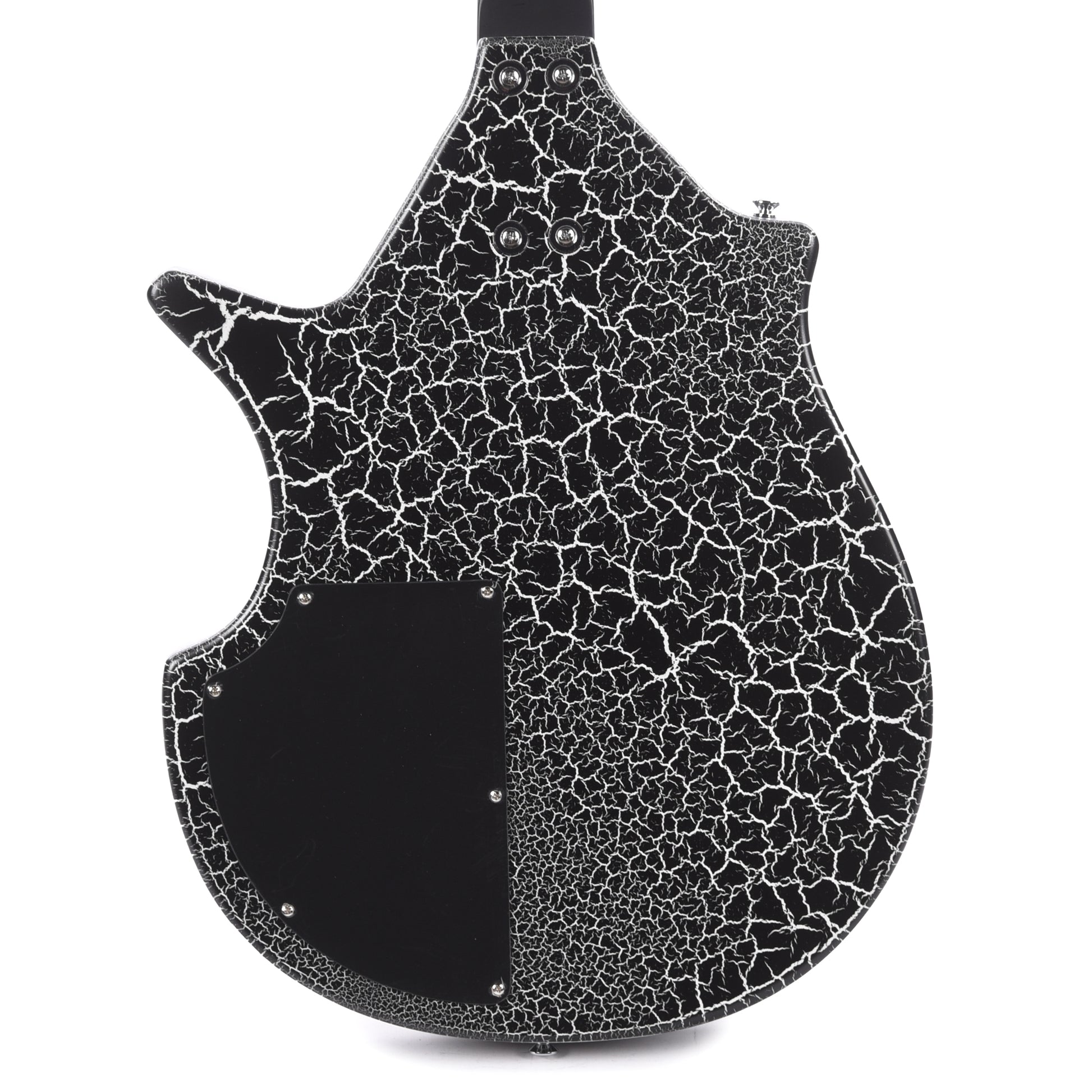 Danelectro Sitar Black Crackle Electric Guitars / Solid Body