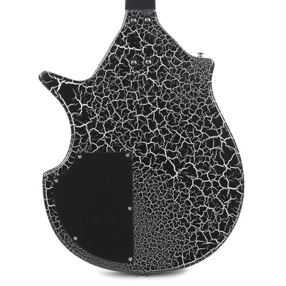 Danelectro Sitar Black Crackle Electric Guitars / Solid Body