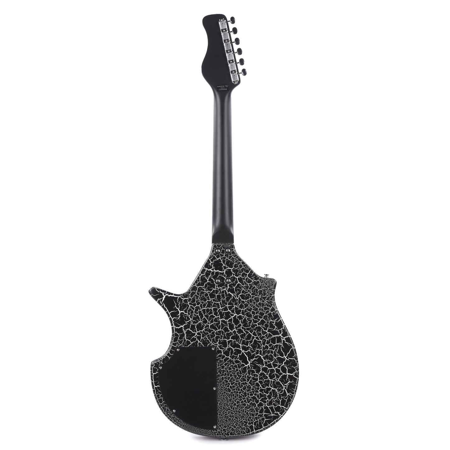 Danelectro Sitar Black Crackle Electric Guitars / Solid Body