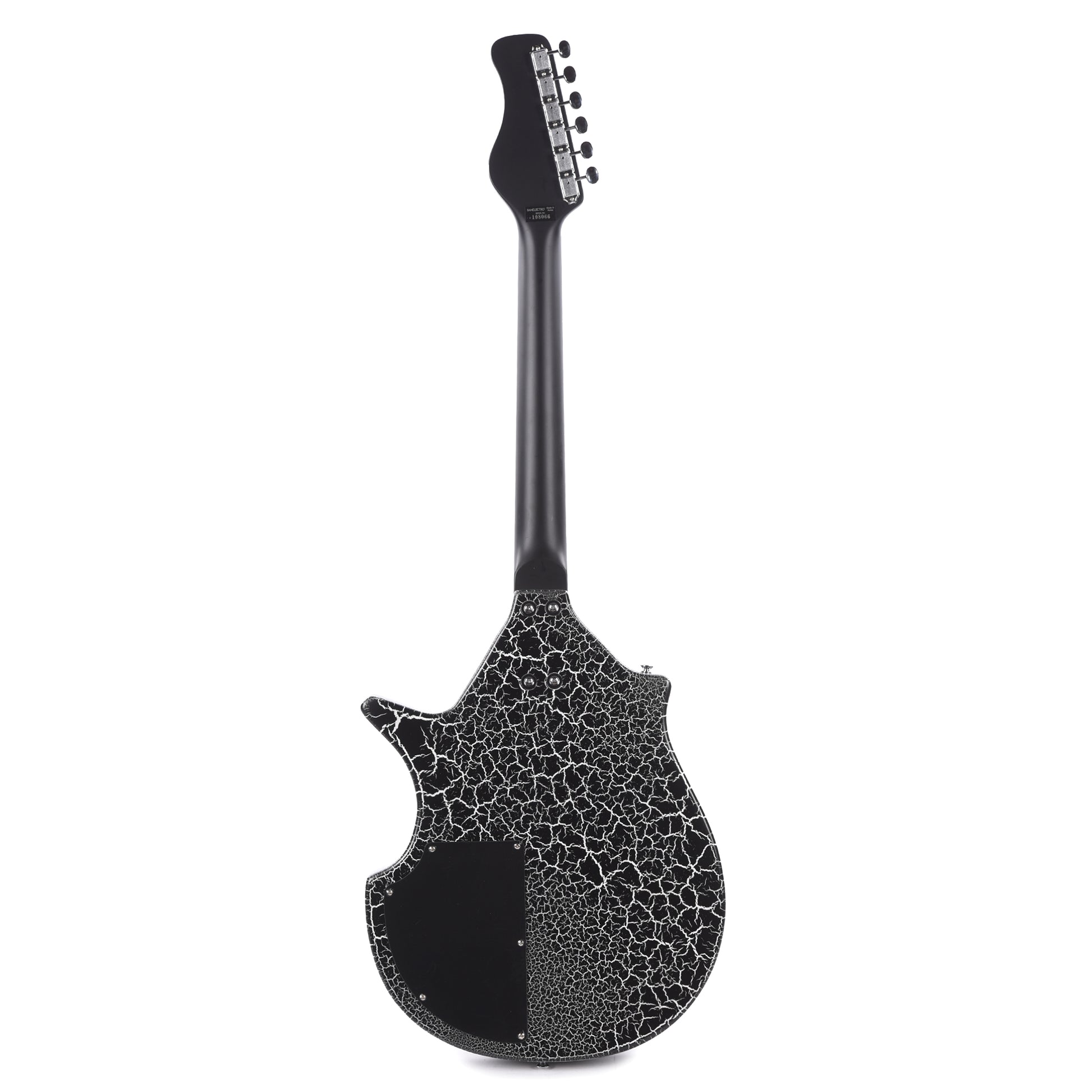 Danelectro Sitar Black Crackle Electric Guitars / Solid Body