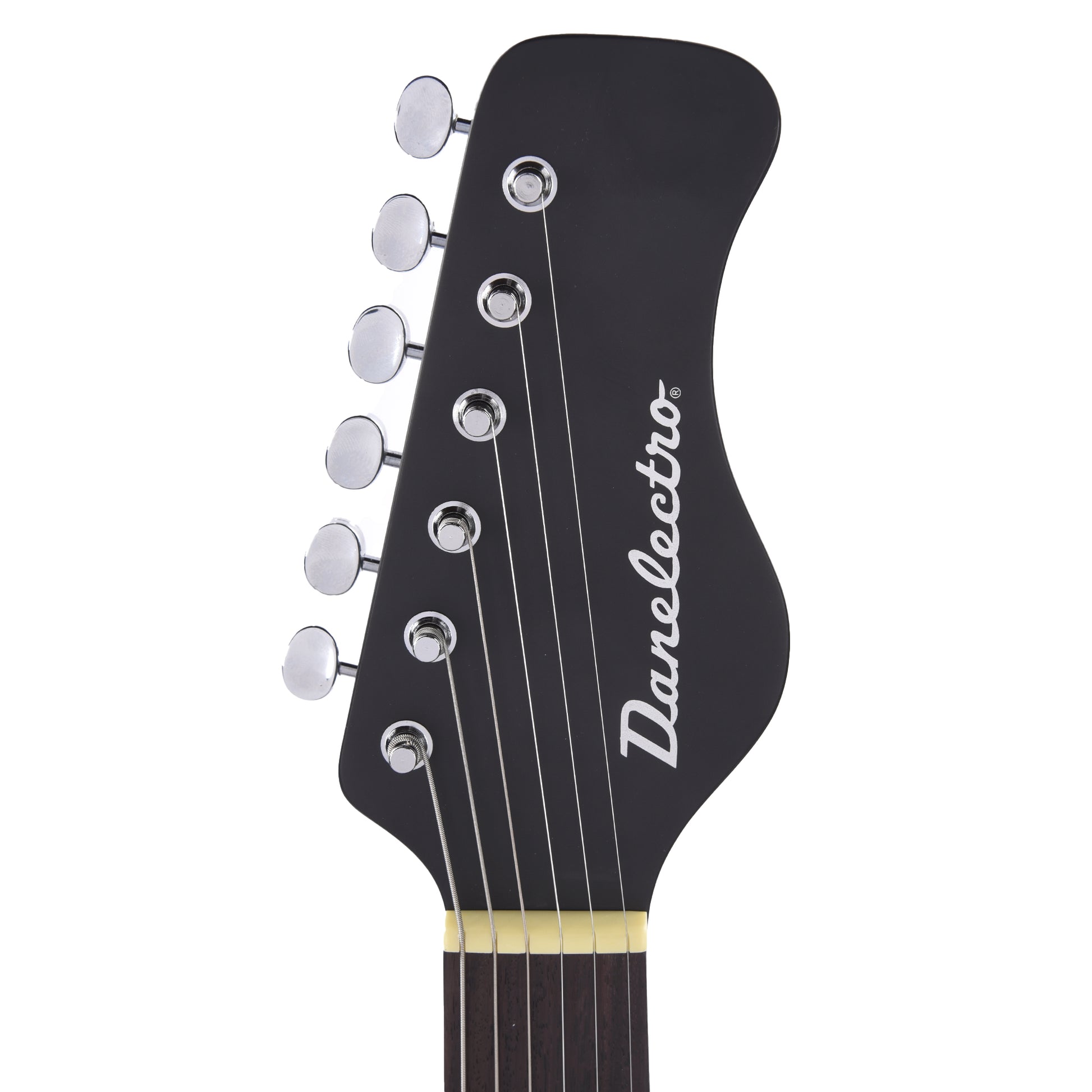 Danelectro Sitar Black Crackle Electric Guitars / Solid Body