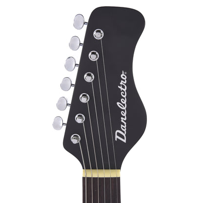 Danelectro Sitar Black Crackle Electric Guitars / Solid Body