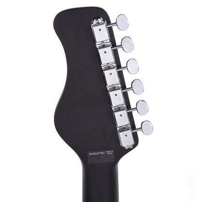 Danelectro Sitar Black Crackle Electric Guitars / Solid Body