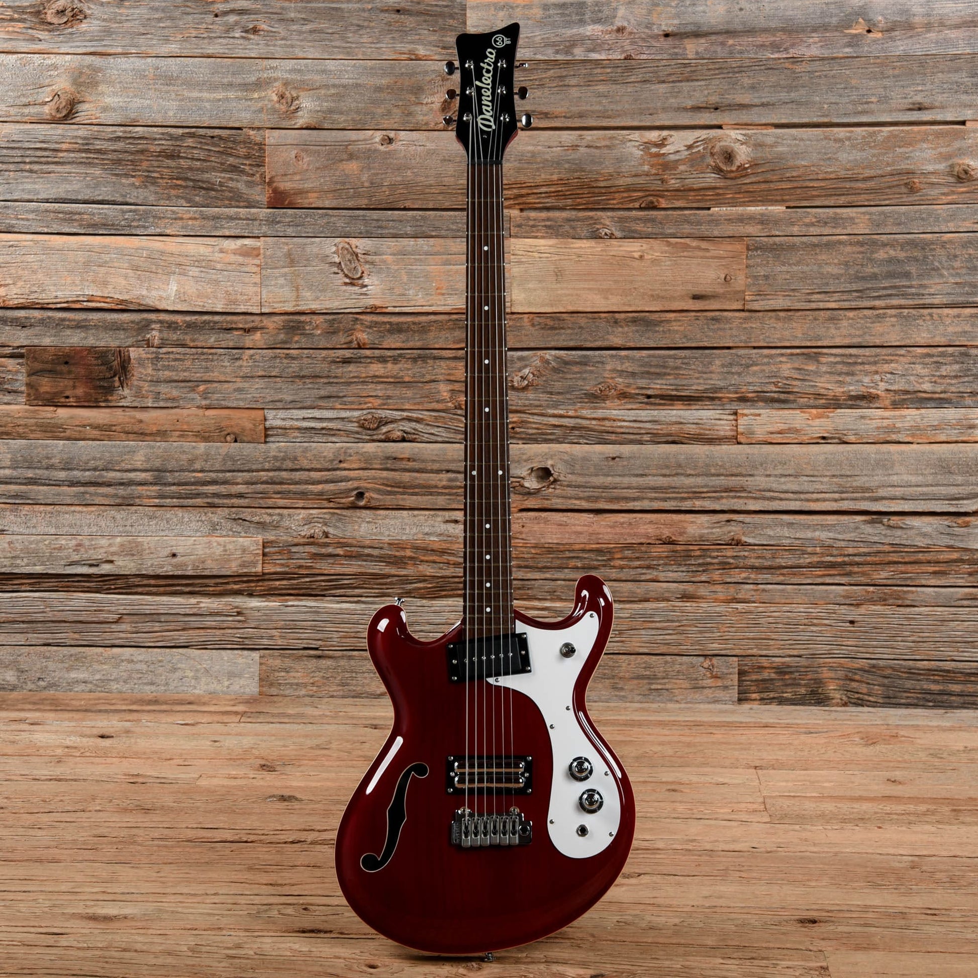 Danelectro The 66BT Baritone with Tremolo Transparent Red 2020 Electric Guitars / Solid Body