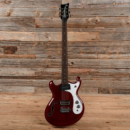 Danelectro The 66BT Baritone with Tremolo Transparent Red 2020 Electric Guitars / Solid Body