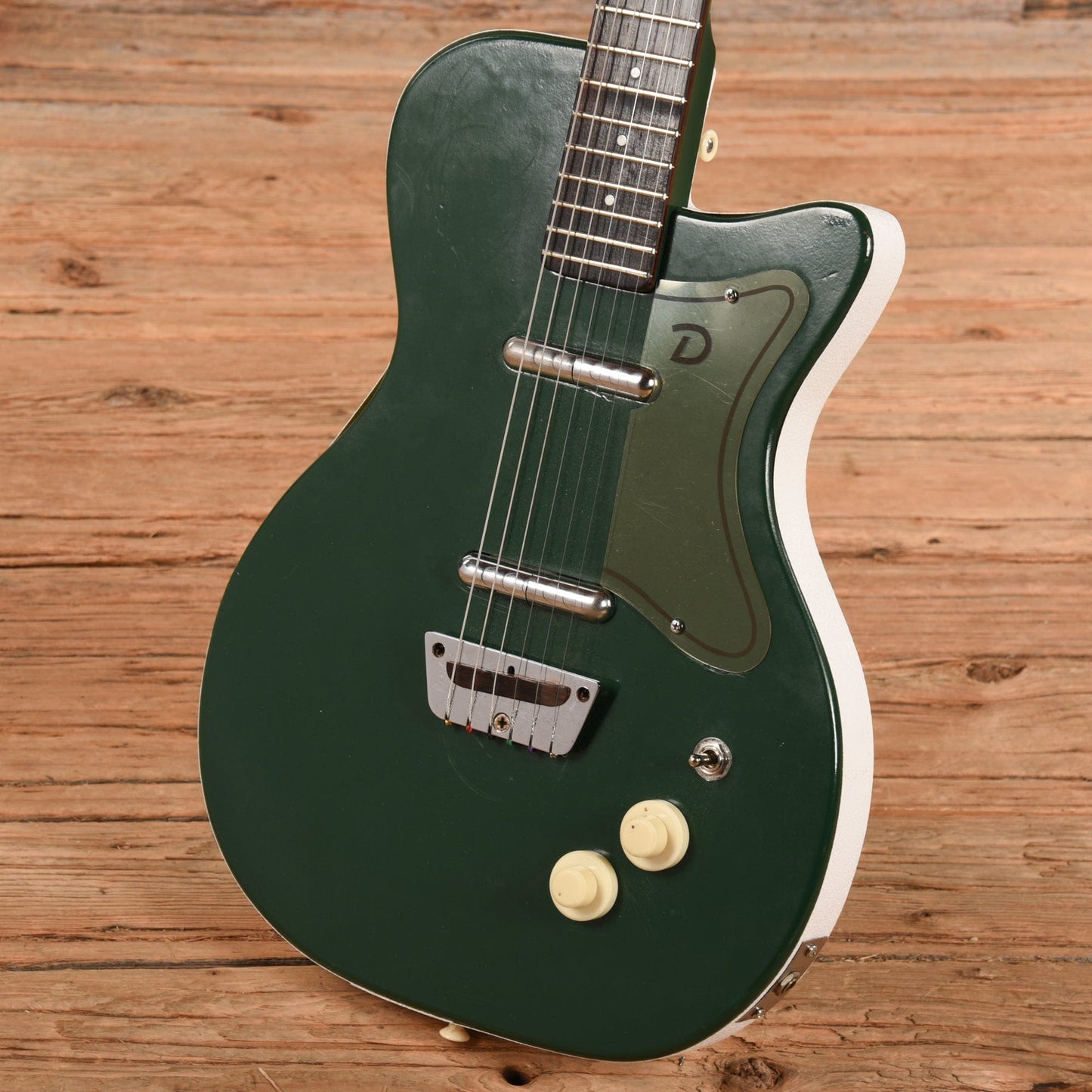 Danelectro U-2 Green Refin 1950s Electric Guitars / Solid Body