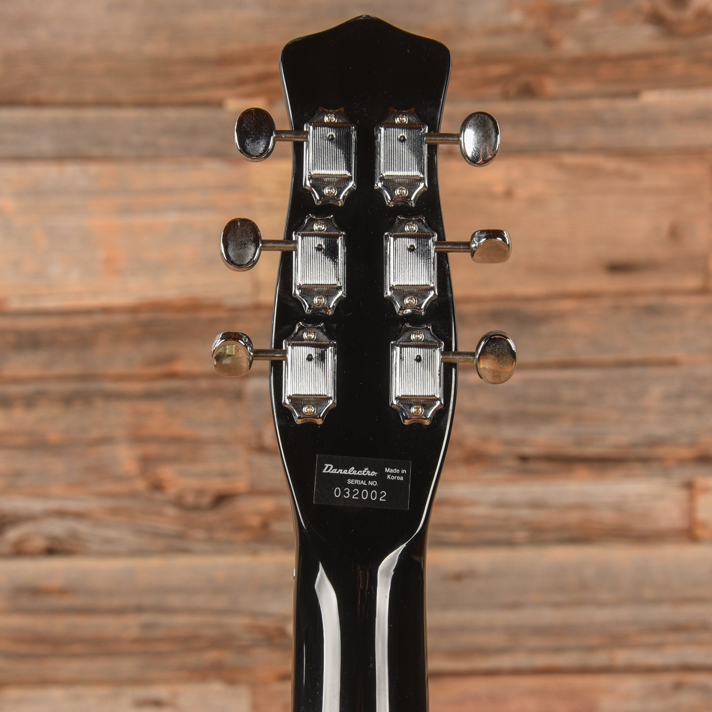 Danelectro U-2 Reissue Black Electric Guitars / Solid Body