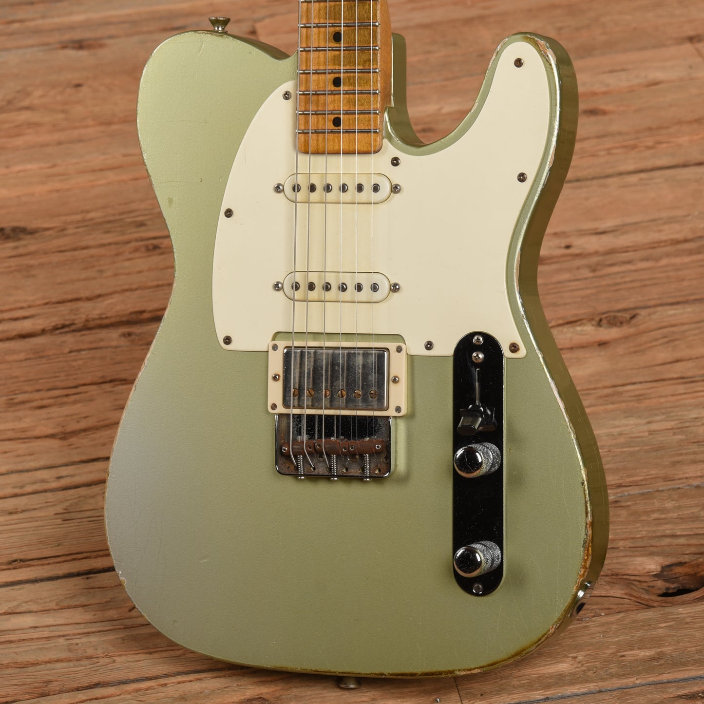 Danocaster Mongrel HSS Inca Silver Electric Guitars / Solid Body