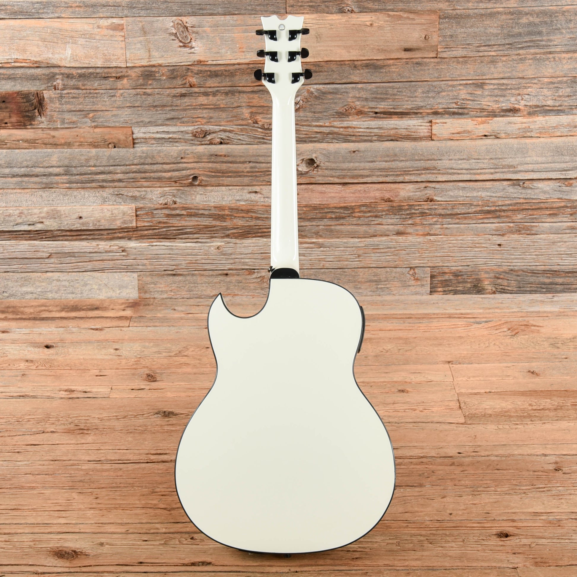 Dean Guitars EX RES White Acoustic Guitars / Built-in Electronics
