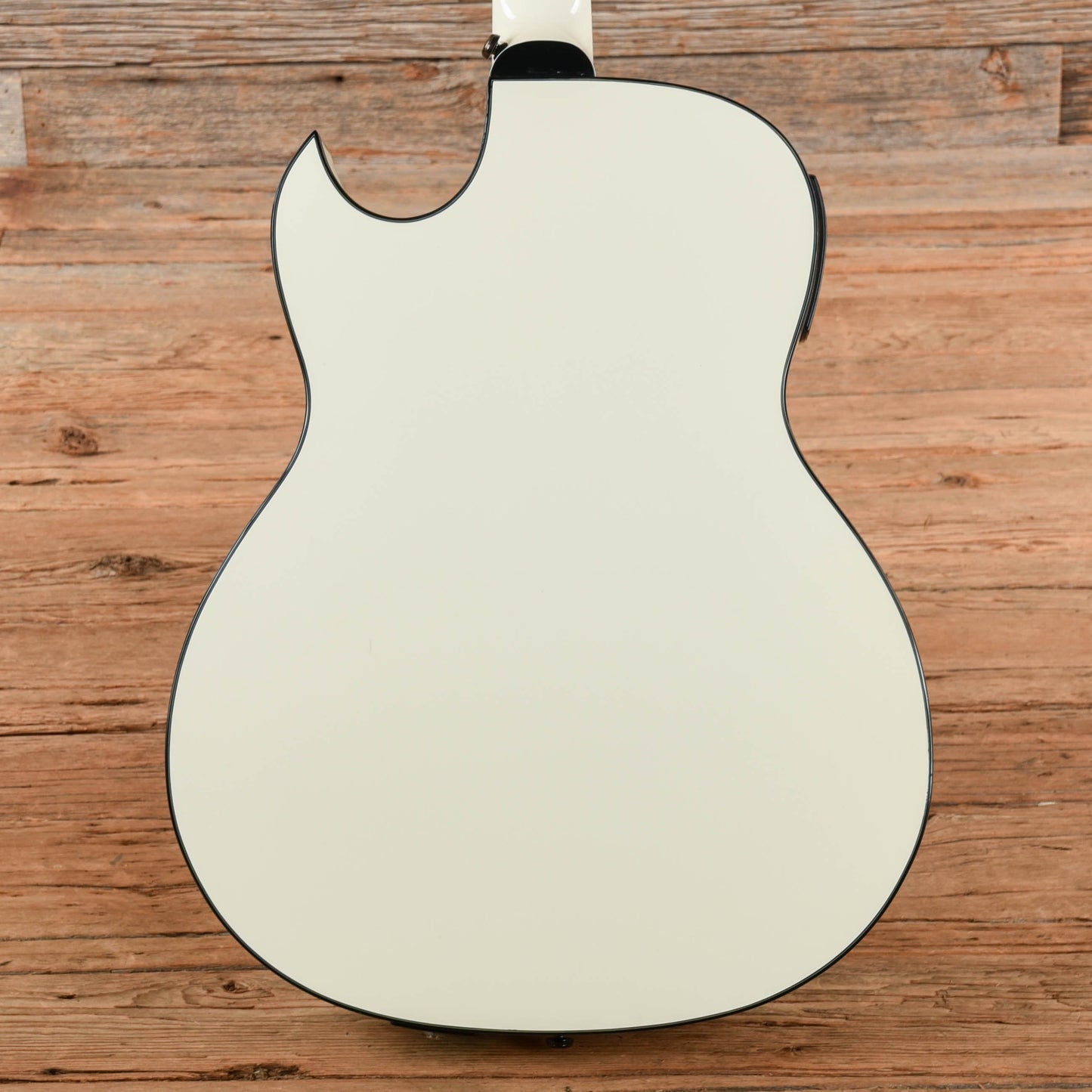 Dean Guitars EX RES White Acoustic Guitars / Built-in Electronics