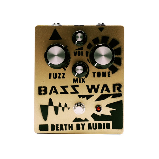 Death by Audio Bass War Fuzz Pedal Gold (2024 Chicago Boutique Effects Pedal Bonanza Special Edition) Effects and Pedals / Bass Pedals