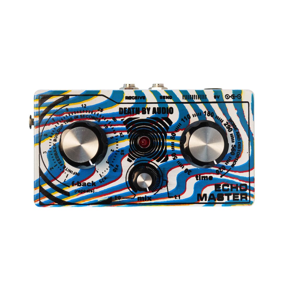 Death by Audio Echo Master Blue Zebra on White (2023 Chicago Boutique Effects Pedal Showcase Special Edition) Effects and Pedals / Delay