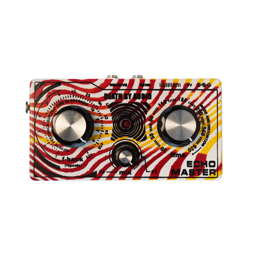 Death by Audio Echo Master Red/Yellow Zebra on White (2023 Chicago Boutique Effects Pedal Showcase Special Edition) Effects and Pedals / Delay