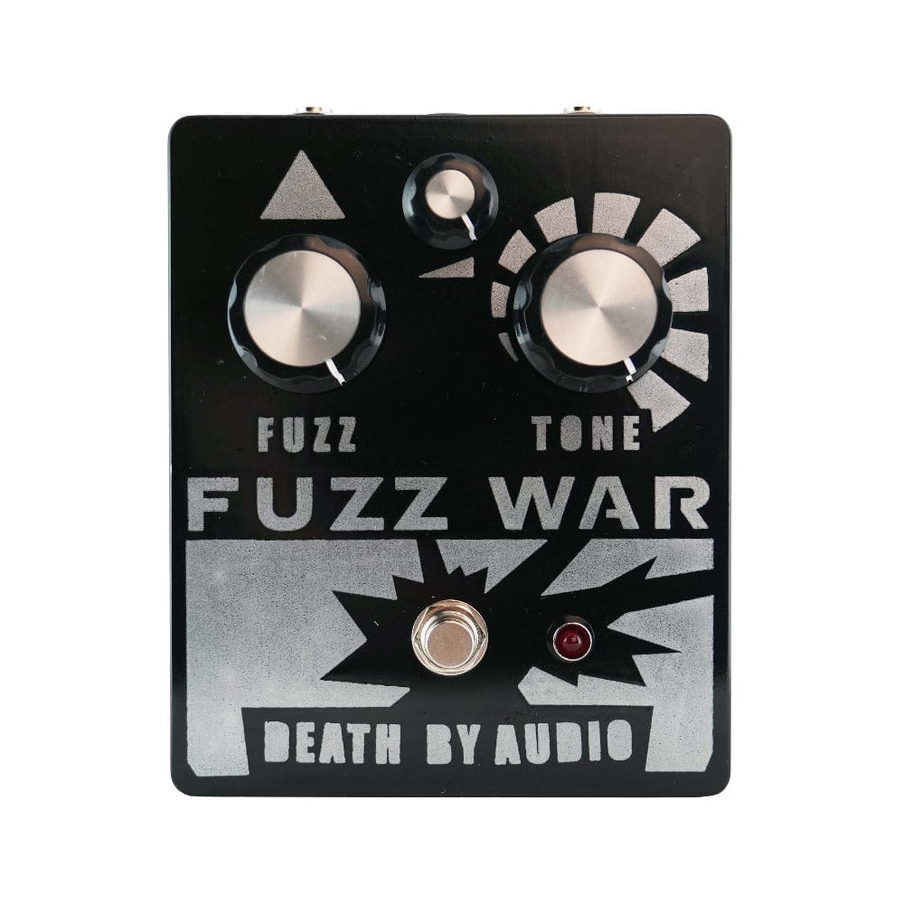 Death by Audio Fuzz War Silver on Black Effects and Pedals / Fuzz